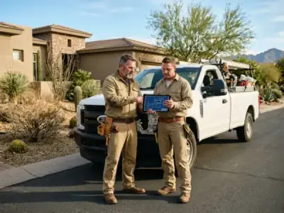 Our experienced geotechnical foundation repair & concrete leveling field crew on site in Scottsdale