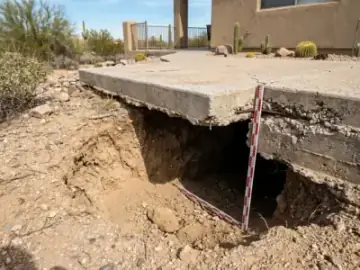 Sub-Slab Void Washouts inspection and engineering diagnosis in Scottsdale