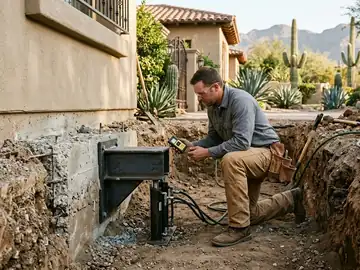 Foothills Estate Differential Underpinning in Paradise Valley, AZ